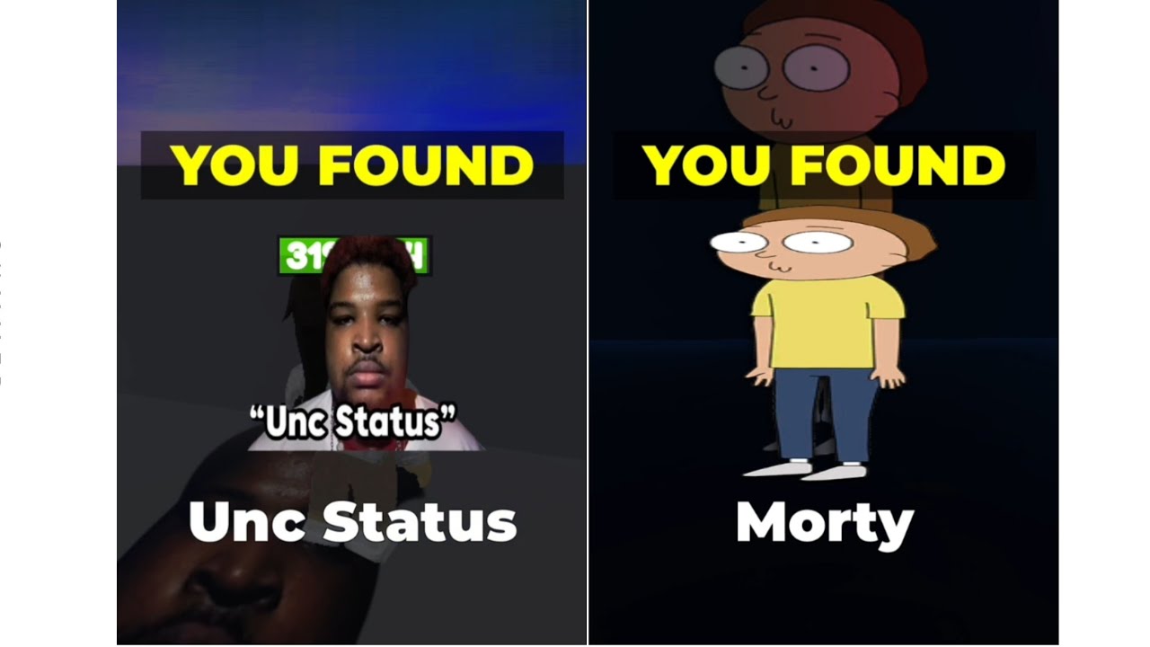 Unc Status and Morty in Find the Memes | Roblox - YouTube