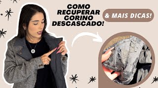 TRANSFORMANDO ROUPAS DE BRECHÓ | o que fazer com corino/couro fake que está descascando?