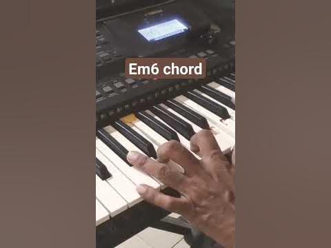 Em6 chord on piano #shortsvideo - YouTube