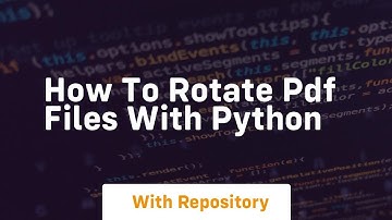 How to rotate pdf files with python