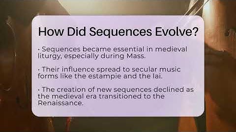 How Did Sequences Evolve? - Classical Serenade