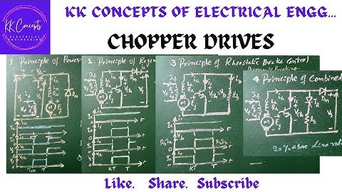 CHOPPER FED DRIVES : PRINCIPLE OF POWER ,REGENERATIVE ,RHEOSATIC MODES.|POWER ELECTRONICS DRIVES|EEE