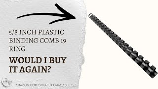 Would I Buy This Again? | HOUYEE 1/2 Inch Plastic Binding Comb 19 Ring #ad #amazoninfluencer