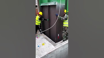 Steel structure post installation process- Good tools and machinery make work easy