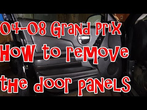 04-08 Pontiac Grand Prix - How to remove the door panels
