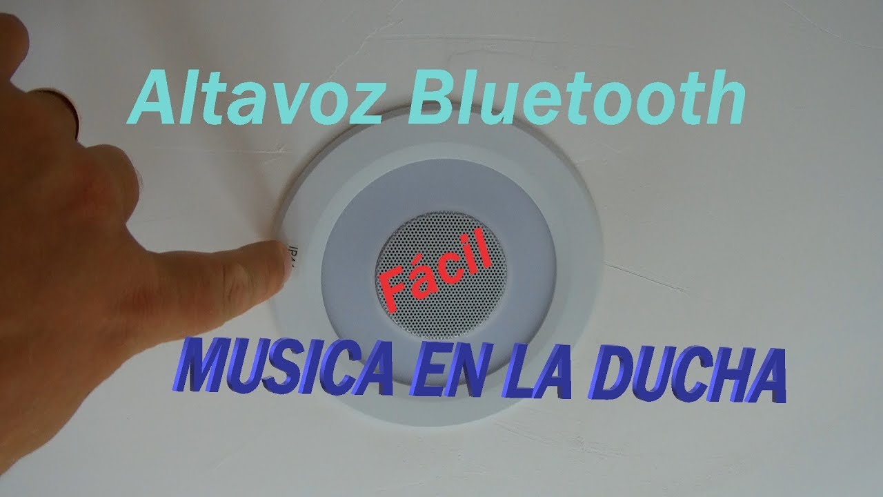 Lámpara LED de techo con Altavoz Bluetooth para baño 