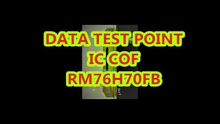 DATA TEST POINT IC COF RM76H70FB