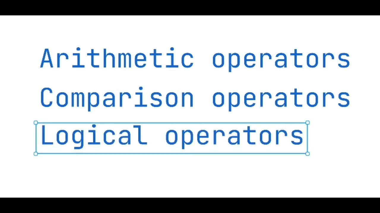 Javascript OPERATORS for absolute BEGINNERS - YouTube