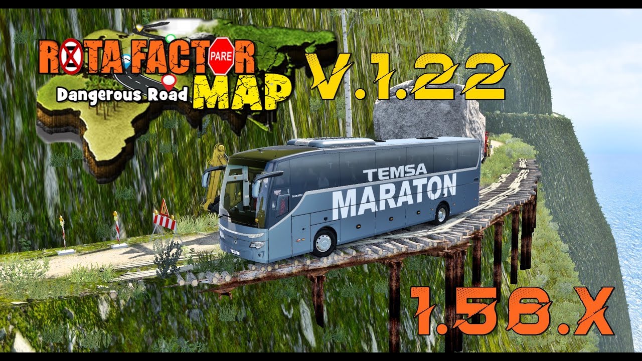 DOWNLOAD ROTA FACTOR MAP - V.1.22 - NEW EXTREME ROADS - NEW CITY - ETS2 ...