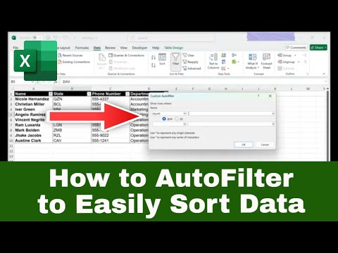 How to Use AutoFilter to Sort Data Easily in Excel (AutoFilter Tutorial)