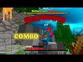 Minecraft Combo on Pro player| IN MCPE BEDWARS NG