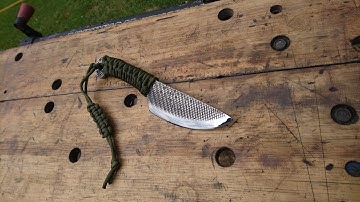 knife making farriers rasp skinner knife