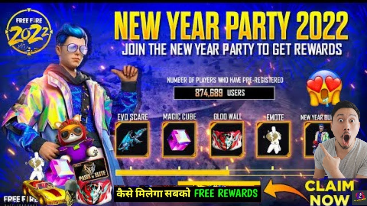 New Year Event Free Fire 2022 | Happy New Year Event Free Fire 2022 | FF New Year Event 2022
