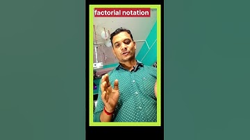 factorial notation ##Factorial #MathsTricks #FactorialNotation #MathsByBabluSir #TheSolutionByBablu