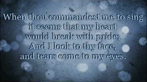 When Thou Commandest Me To Sing (David Brunner)