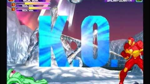 Marvel VS Capcom 2 Iron Man Arcade Playthrough