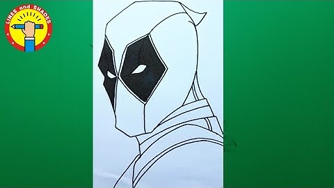 How to draw Deadpool easy step by step / Deadpool face drawing easy / Drawing Tutorial