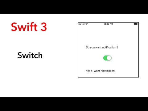 How to use a UISwitch(Swift 3 + Xcode 8.2.1)
