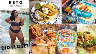 EATING LOW CARB TORTILLAS EVERYDAY FOR A WEEK! DID I LOSE? KETO RECIPES + OMAD