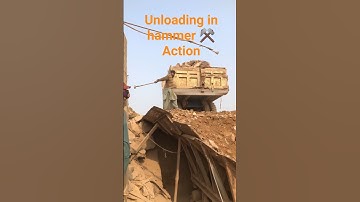 Ohh 😯 Dangerous 😱 Work Rock Unloading in hammer Action 🔨#rockcrushingmachine#jawcrusherplant