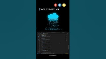 Matrix Cloud Rain Animation | HTML, CSS & JavaScript | #shorts
