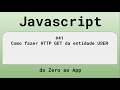 #41 Como fazer HTTP GET da entidade USER