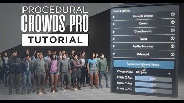 Procedural Crowds - Tutorial (Standard and PRO versions)