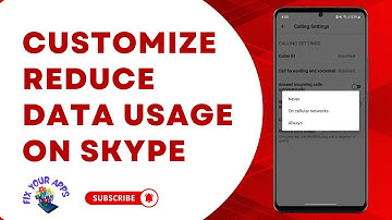 How to Customize Reduce Data Usage on Skype
