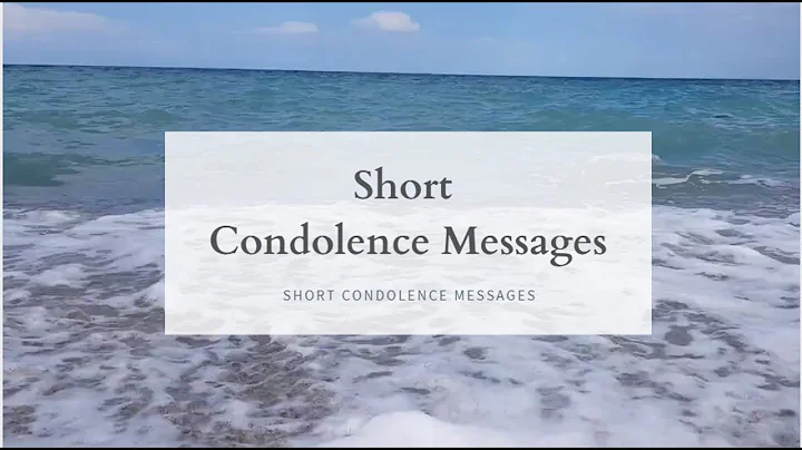 Short Condolence Messages - DayDayNews