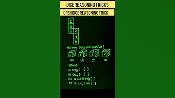 Open Dice Reasoning | Dice Reasoning tricks | Reasoning tricks