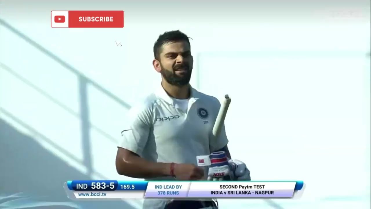 Virat Kohli 213 against Sri Lanka 2nd test 2017