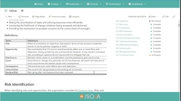ISO 27001 Clause 6.1 Risks and Opportunities​