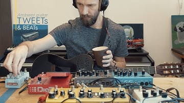 Ambient Guitar Tutorial “Tweets & Beats” (CBA Blooper, Digitech Whammy V, Strymon, Meris)