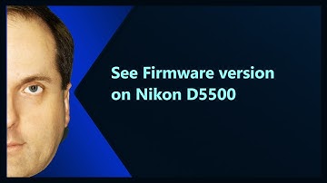 See Firmware version on Nikon D5500