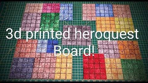 Fully 3d printed Heroquest board printed on my ender 3 FDM printer pt1, printing and painting rooms.