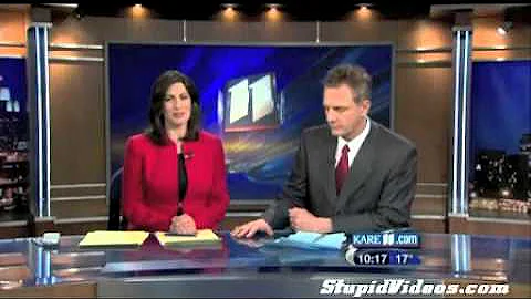 news anchor falls asleep