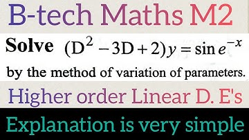 variation of parameters in telugu@maths naresh eclass
