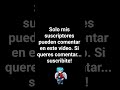 Solo mis suscriptores pueden comentar en este video...