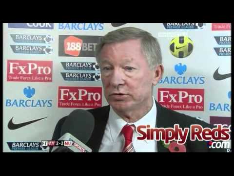 Aston Villa 2-2 Manchester United - Sir Alex Fergu...