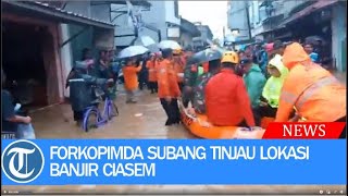 Forkopimda Subang Tinjau Lokasi Banjir Ciasem