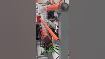 Full automatic double wire feeding diamond shape chain link fence weaving machine supplier