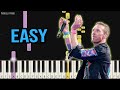 Coldplay - Adventure Of A Lifetime | EASY Piano Tutorial by Pianella Piano