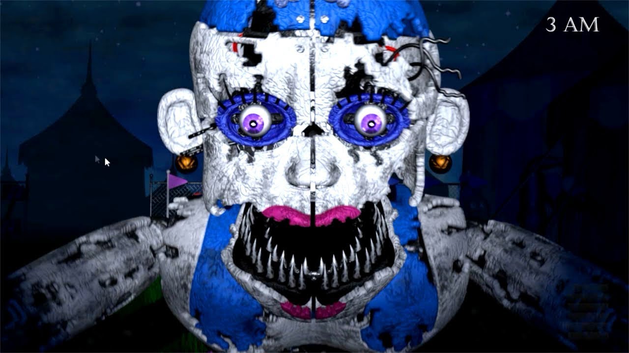 Nightmare Ballora Jumpscares Baby S Nightmare Circus Youtube