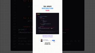 DSA Day 10/100 | Move All Zeros to End in Python | Array Problem. #dsa #python #coding #students