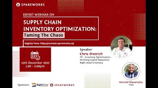 Supply Chain Inventory Optimization Webinar - Taming the Chaos