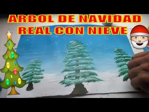 Video: Cómo Dibujar Un árbol De Navidad En La Nieve