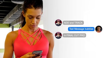 Add TRACKED TEXT MESSAGE Animations in FINAL CUT PRO