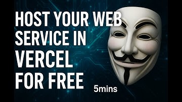 DEPLOY YOUR WEB SERVICE ON VERCEL FOR FREE STEP BY STEP 5mins