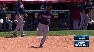 MIN@LAA: Sano crushes a two-run homer to left