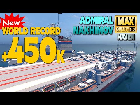 Aircraft Carrier Admiral Nakhimov: Insane 452k world record - World of Warships